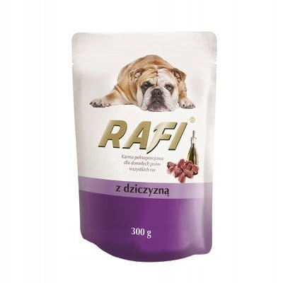 Rafi mokra karma dla psa bezzbożowa 50 x 300 g – saszetki, mix smaków
