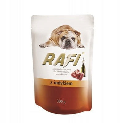 Rafi mokra karma dla psa bezzbożowa 50 x 300 g – saszetki, mix smaków
