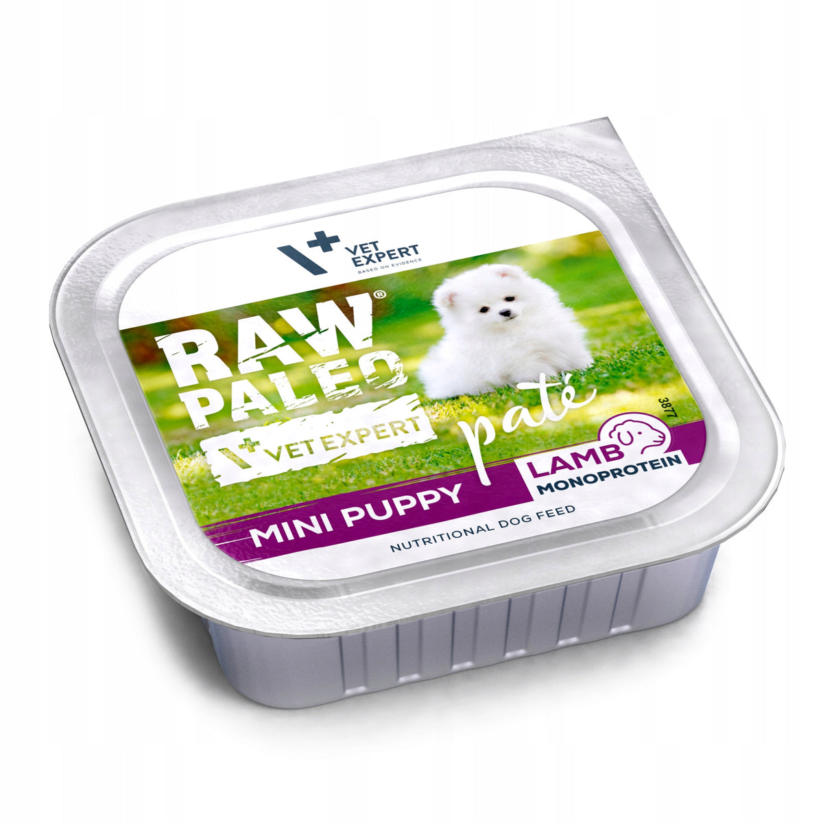 Raw Paleo mokra karma dla szczeniąt ras małych 6x150 g – monobiałkowa, bezzbożowa – jagnięcina