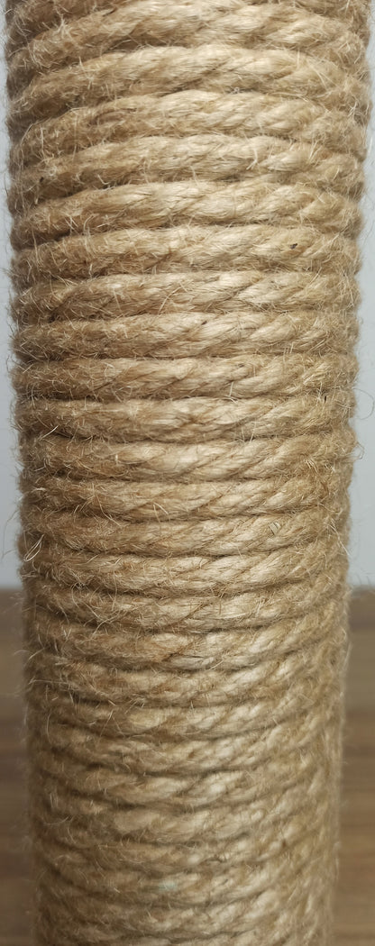 Mebel Point Wymienny słupek do drapaka dla kota 70 cm, lina sizalowa 8 mm, gwint M8 – beżowy