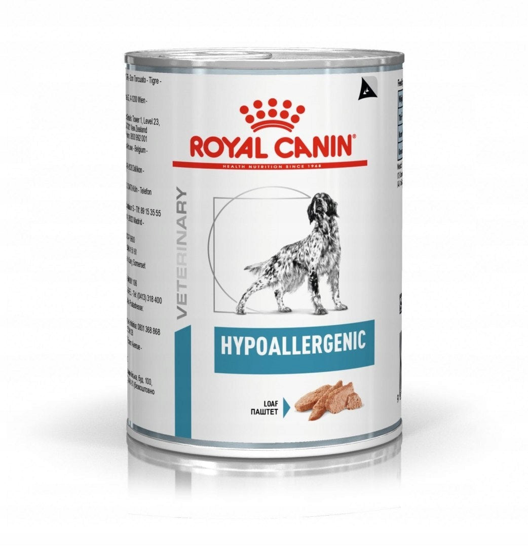 Royal Canin Hypoallergenic DR21 mokra karma dla psa z alergią pokarmową 400 g – puszka