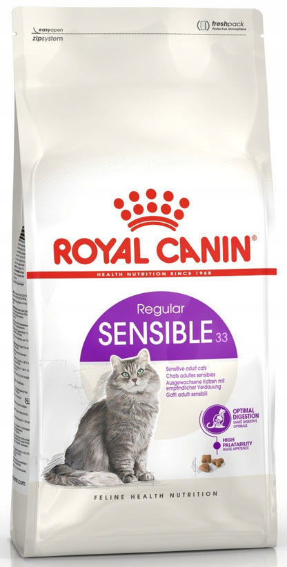 Royal Canin Sensible 33 karma sucha dla kotów 4 kg – wrażliwy przewód pokarmowy, dorosłe