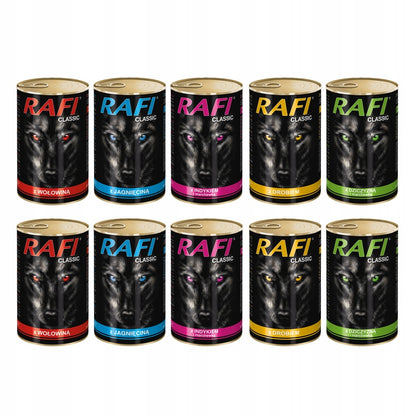 Rafi Classic mokra karma dla psa z wołowiną 1240 g – puszka dla dorosłych psów