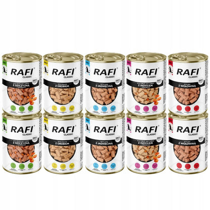 Rafi Classic mokra karma dla psa z wołowiną 1240 g – puszka dla dorosłych psów