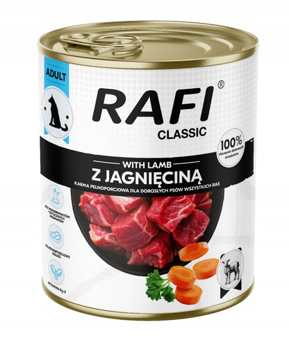 Dolina Noteci Rafi Classic karma mokra dla psa 24 x 800 g – mix 4 smaków, dorosłe psy