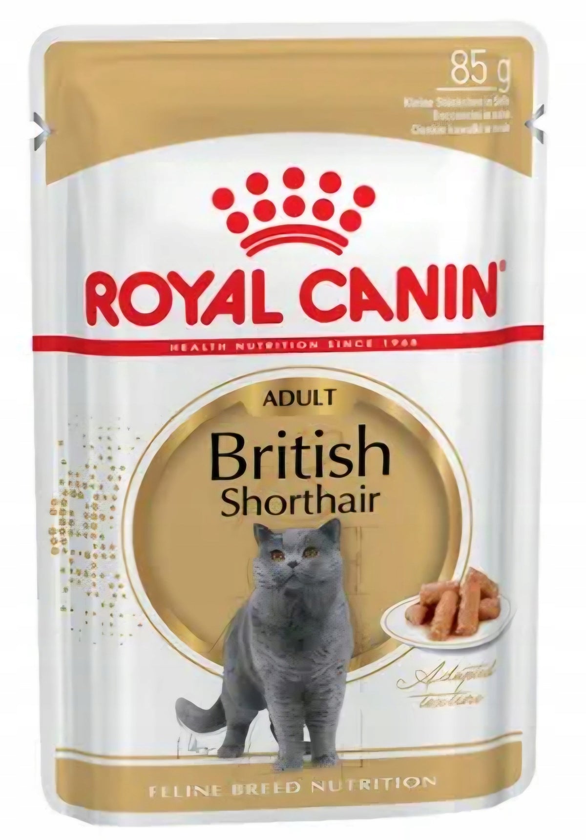 Royal Canin British Shorthair Adult mokra karma dla kota w sosie 12 x 85 g – saszetki