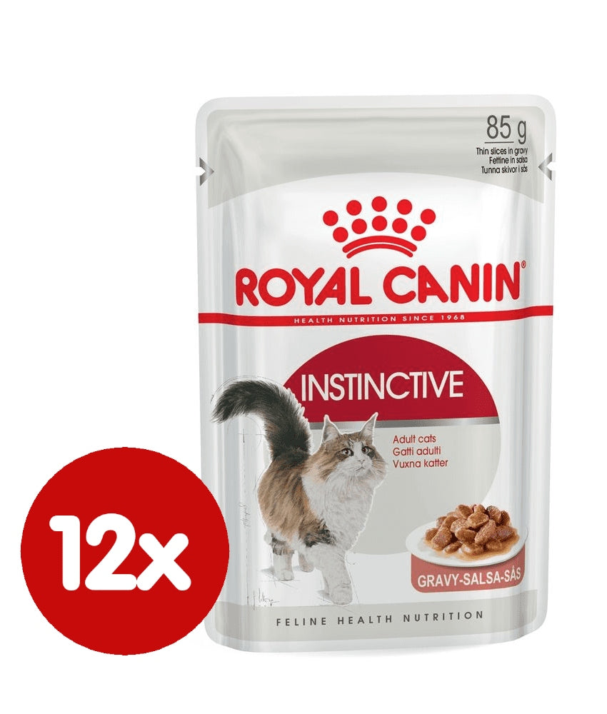 Royal Canin Instinctive mokra karma dla kota w sosie 12 x 85 g – dla dorosłych kotów