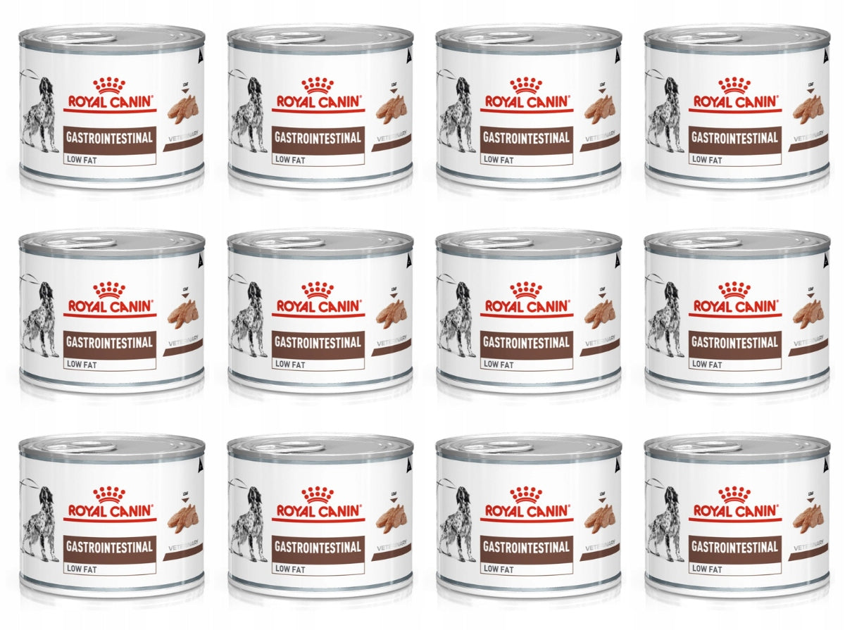 Royal Canin Gastrointestinal Low Fat mokra karma dla psa, niskotłuszczowa – 12 x 200 g