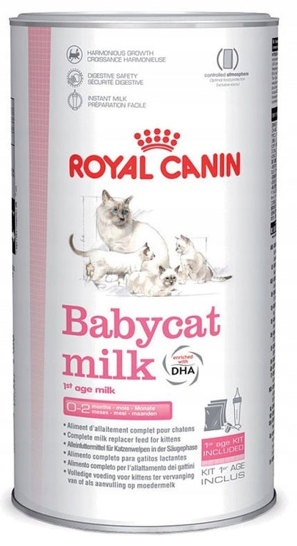 Royal Canin Babycat Milk mleko dla kociąt 300 g – mleko w proszku z butelką i smoczkami