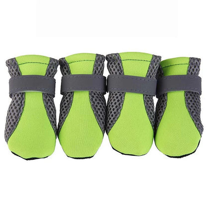 Buty letnie dla psa — oddychające i bezpieczne w nocy