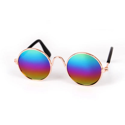 Okulary retro dla psa i kota — chroni oczy przed słońcem
