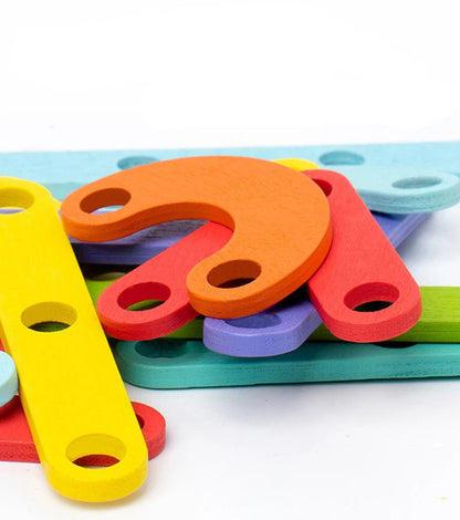 Plansza Kreatywna: Drewniane Puzzle Montessori