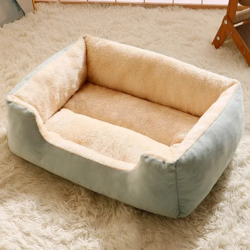 Legowisko pluszowe miękkie dla kota ciepłe i wygodne kolorowe S M L