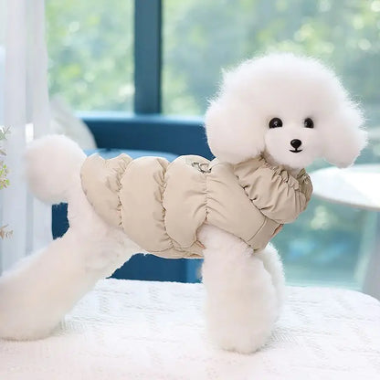 Puchowa kurtka dla małego psa i kota — dla pupili 1,5–7 kg