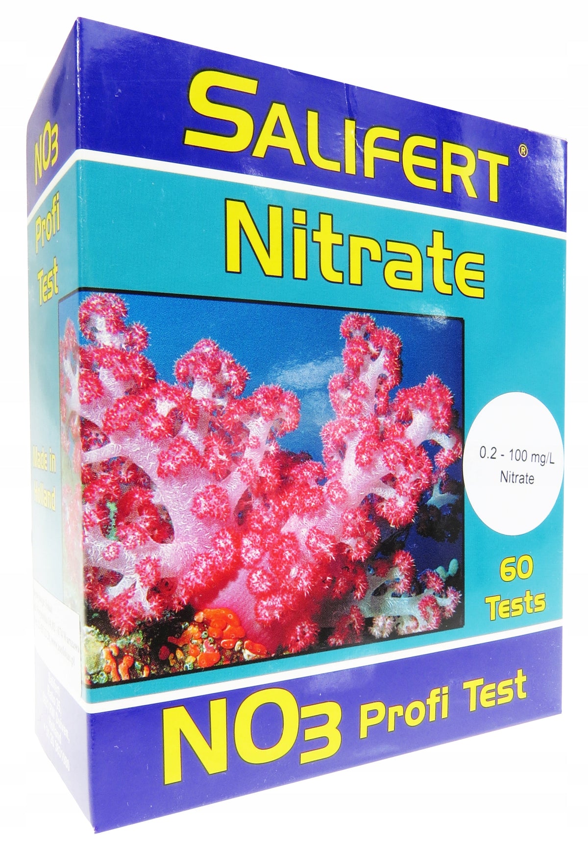 Salifert Profi Test NO3 – kropelkowy test azotanów do wody morskiej, ok. 60 pomiarów