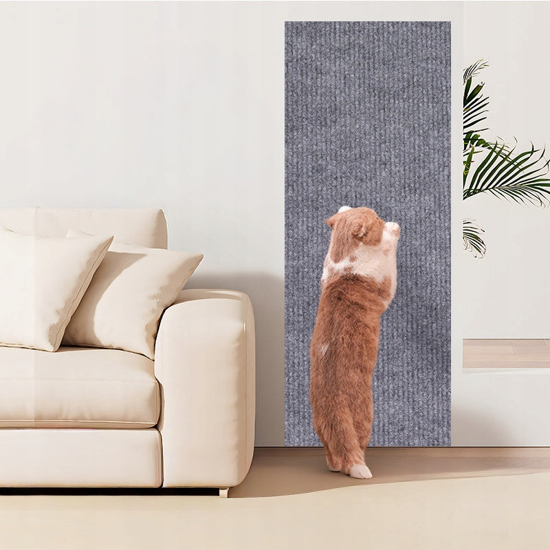 Zandor Samoprzylepna mata do drapania dla kota 40 x 200 cm z filcu – ciemnoszara