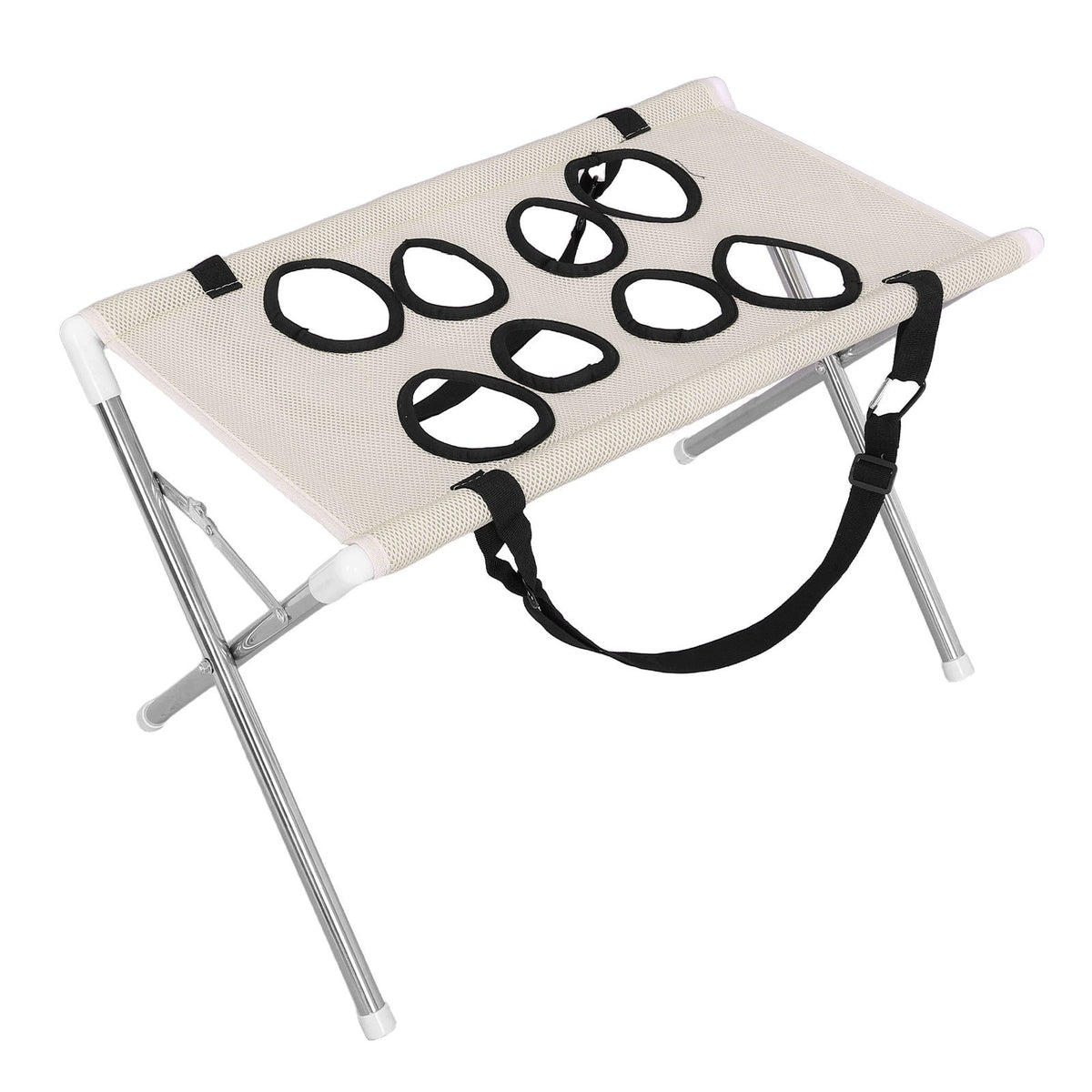 Hamak do pielęgnacji psa ze składanym stojakiem ze stali nierdzewnej 60 x 40 cm – khaki