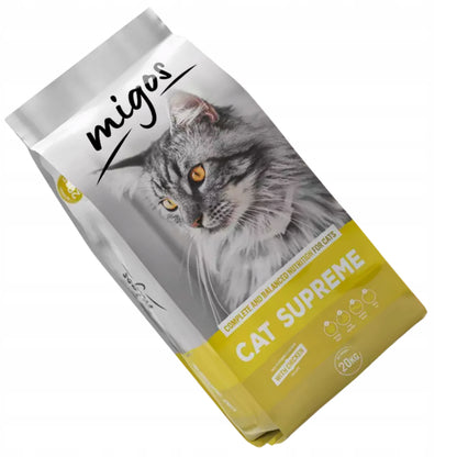 Migos Cat Supreme sucha karma dla kotów dorosłych 20 kg z tauryną – kurczak