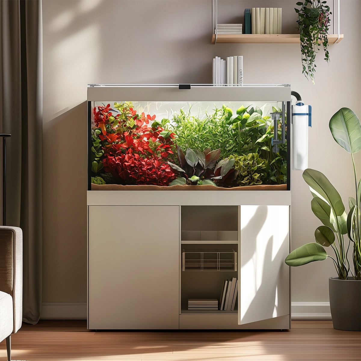SunSun YBG-600 filtr zewnętrzny kubełkowy wieszany do akwarium 600 l/h, 7 W – ze skimmerem