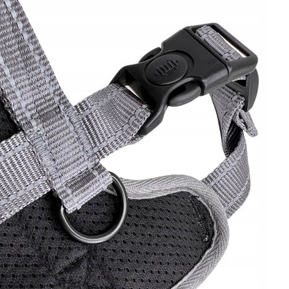 Lalazoo Guard Solid szelki dla psa bezuciskowe M, odblaskowe, wodoodporne – czerwone