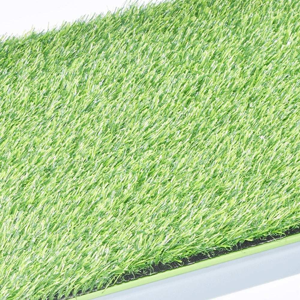 Toaleta dla psa ze sztuczną trawą 68 x 42,5 cm – kuweta z 2 matami, dla psów do 7 kg