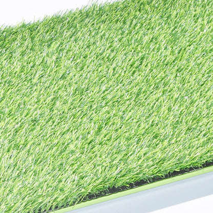 Toaleta dla psa ze sztuczną trawą 68 x 42,5 cm – kuweta z 2 matami, dla psów do 7 kg