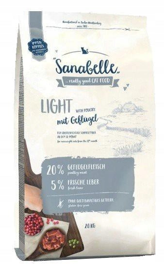 Sanabelle Light sucha karma dla kota z nadwagą 10 kg, 25% mięsa, bez pszenicy – kurczak