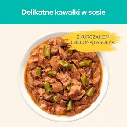 Purina Cat Chow Hairball Control mokra karma dla kota 26 x 85 g – kurczak z fasolką