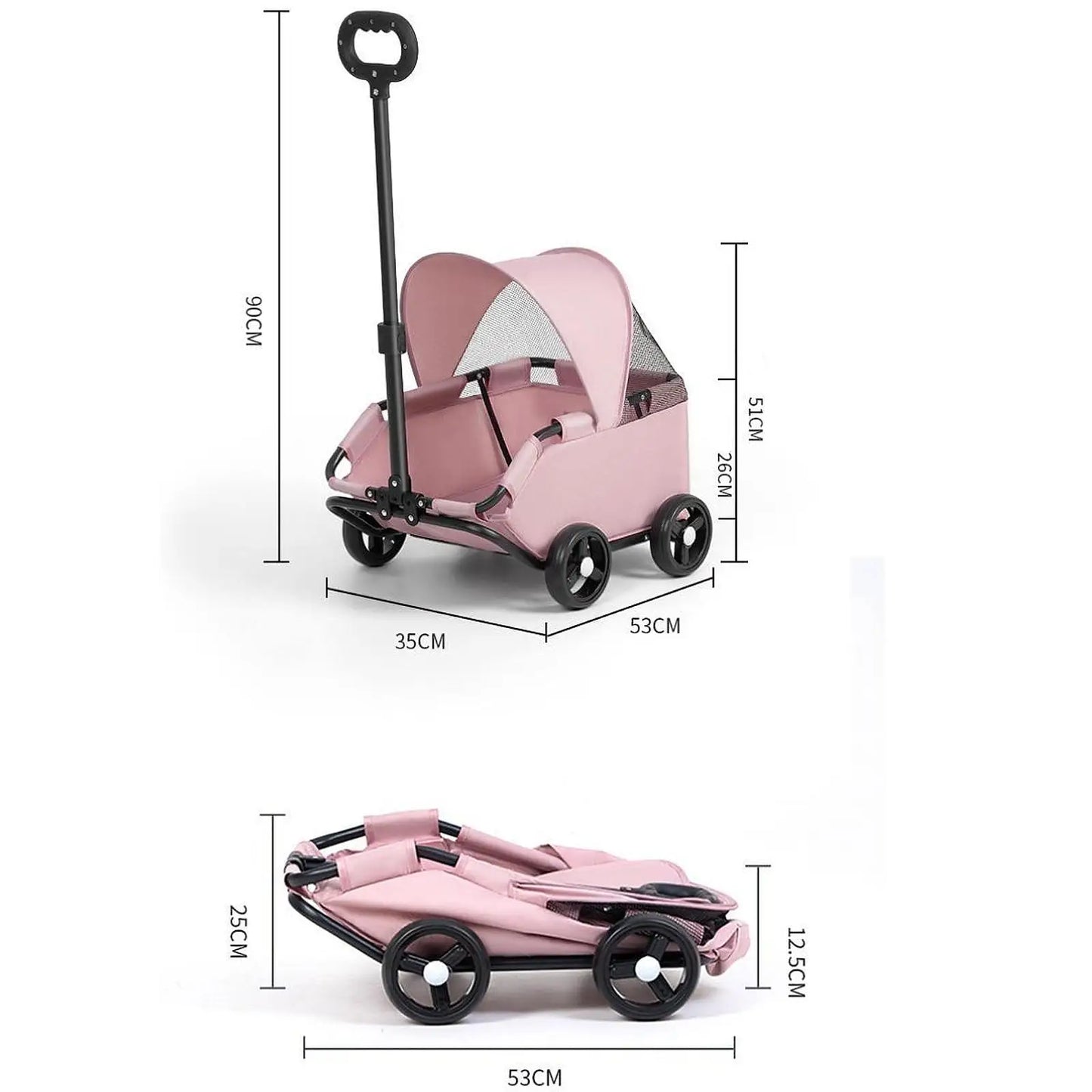 Wózek dla psa i kota — łatwy transport na spacerach
