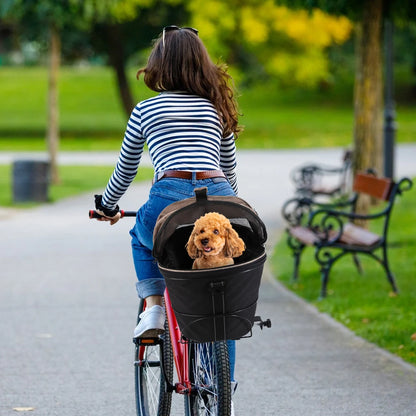 Kosz rowerowy dla psa bezpieczne mocowanie na kierownicy