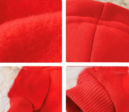 Streetwearowa bluza z kapturem dla psa — bawełna z polarem