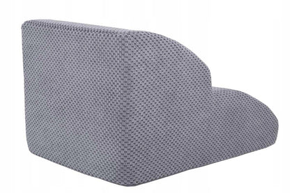 Welsti Schodki dla psa 30 cm z pianki, 2 stopnie, zdejmowany pokrowiec – szare