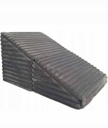 Schody podest dla psa i kota 2w1 SOFT STEP, rampa i pufa z pianki, 40 cm – sztruks grafit