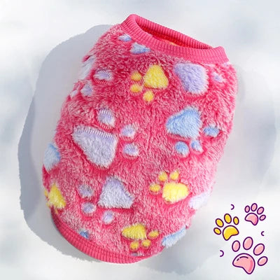 Kamizelka z flaneli dla małego psa — dla maluchów 0,5–6 kg