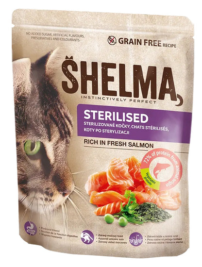 Shelma sucha karma dla kota sterylizowanego bezzbożowa 1,4 kg – łosoś