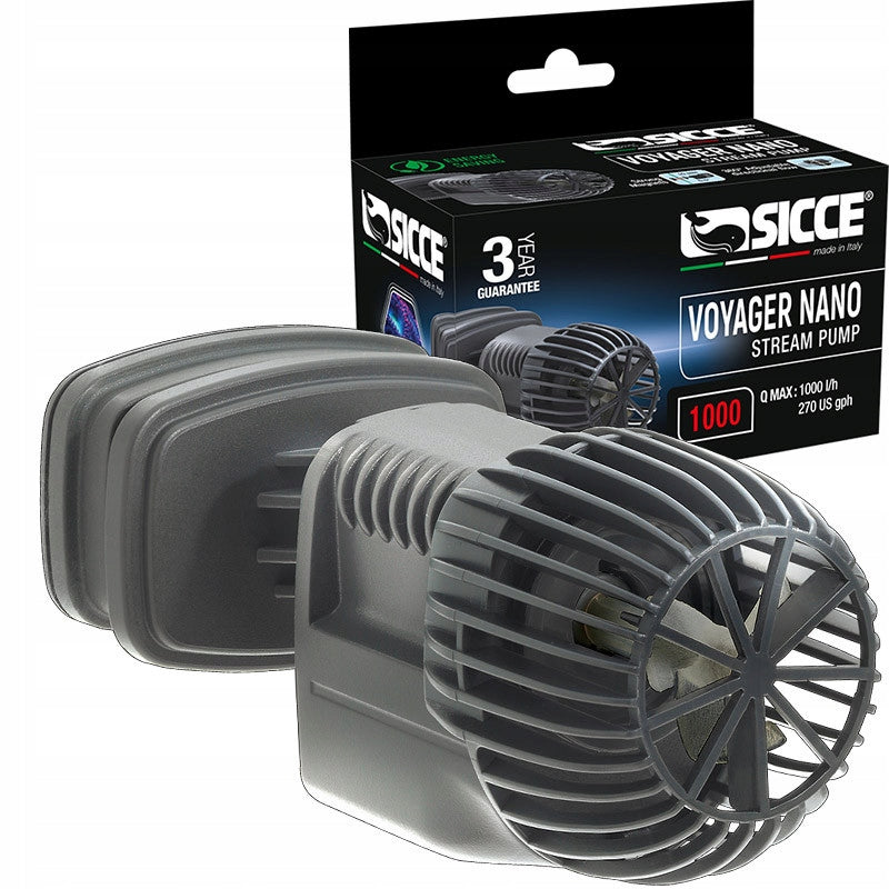 Sicce Voyager Nano 1000 pompa cyrkulacyjna do akwarium 1000 l/h, mocowanie magnetyczne – czarna