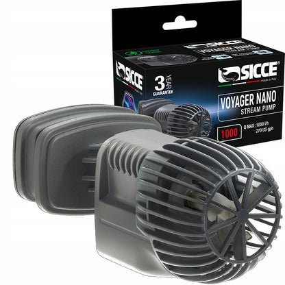 Sicce Voyager Nano 1000 pompa cyrkulacyjna do akwarium 1000 l/h, mocowanie magnetyczne – czarna