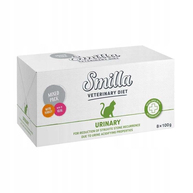 Smilla Urinary karma mokra dla kota 8 x 100 g – bezzbożowa, bez cukru, mix smaków