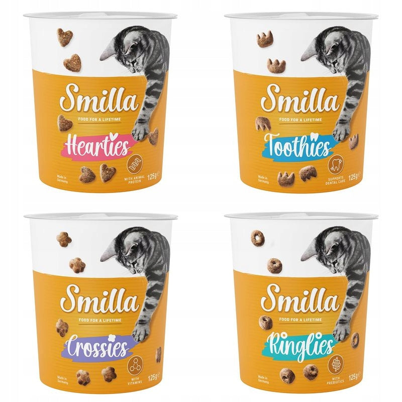 Smilla przysmaki dla kota mix 4 rodzaje 4x 125 g bez cukru i glutenu – drób