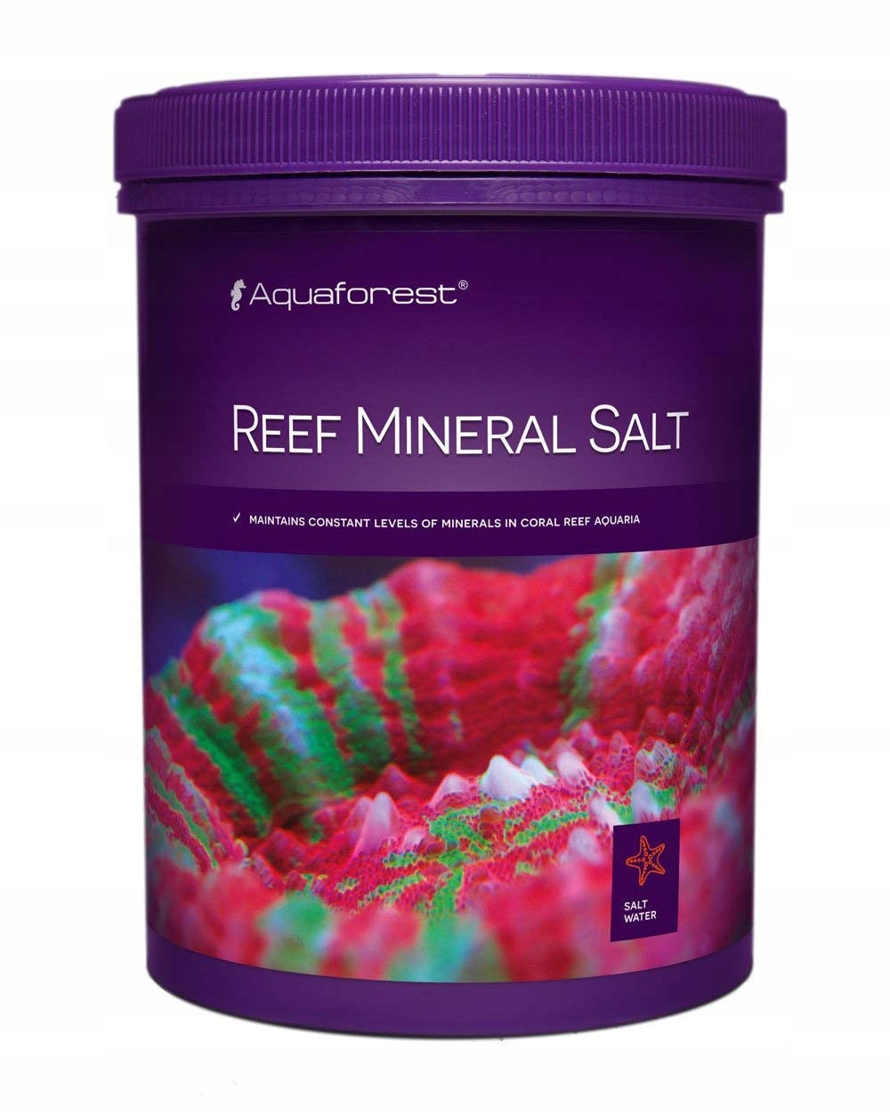 Aquaforest Reef Mineral Salt 800 g – sól bez NaCl do metody Ballinga, akwarium morskie