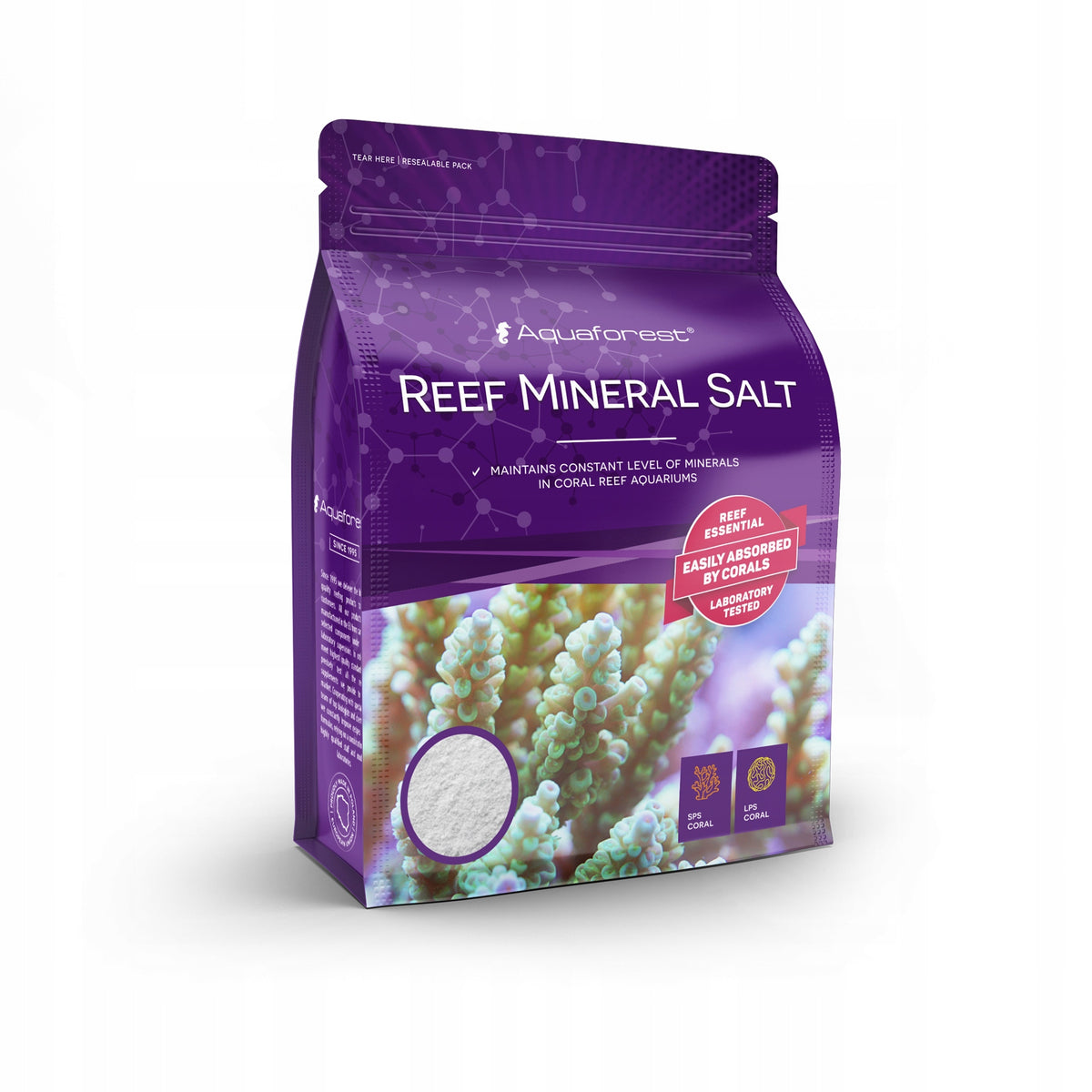 Aquaforest Reef Mineral Salt 800 g – sól bez NaCl do metody Ballinga, akwarium morskie
