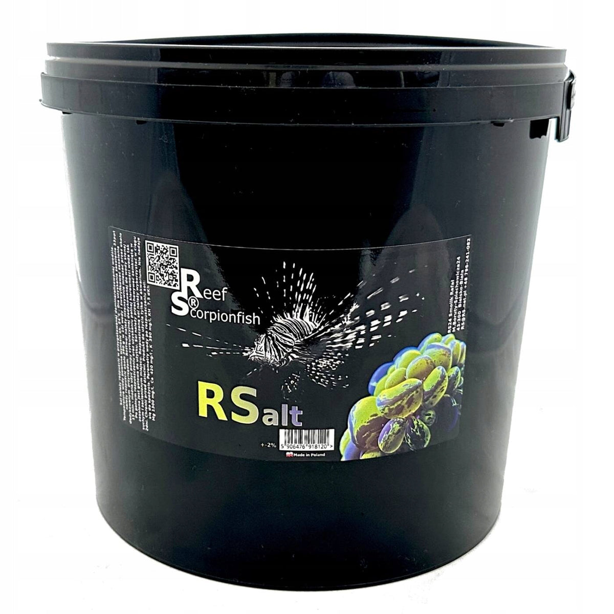 Reef Scorpionfish sól morska do akwarium RS 9,5 kg – z dużą zawartością żelaza i manganu