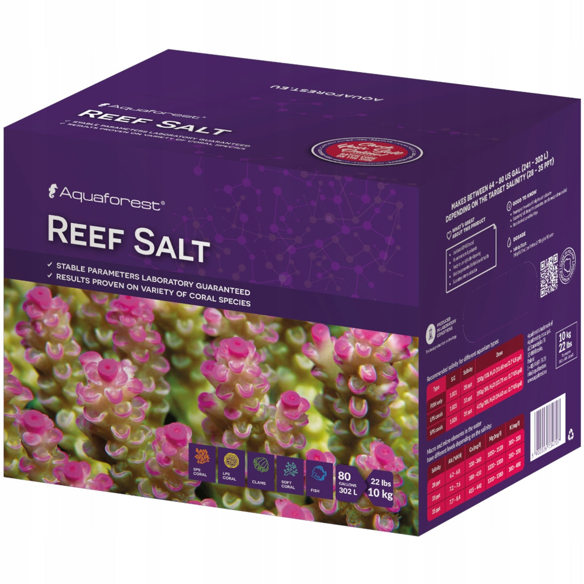 Aquaforest Reef Salt sól morska do akwarium 10 kg – syntetyczna, do hodowli koralowców