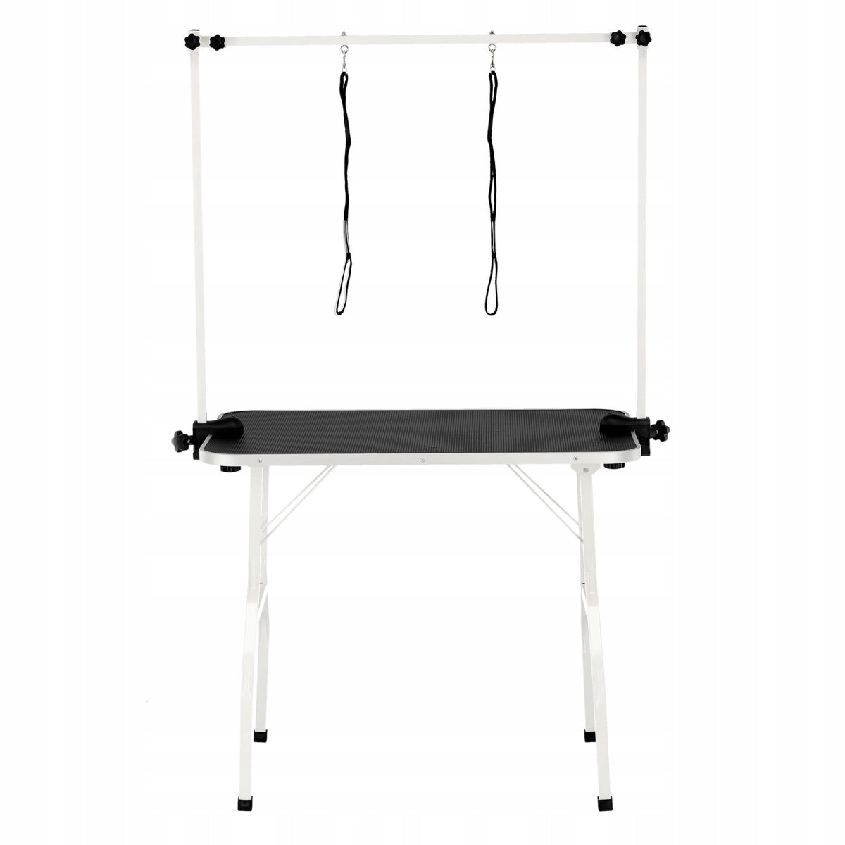 Calissimo Stół groomerski składany 90 x 76 cm z wysięgnikiem i 2 smyczami – dla psów