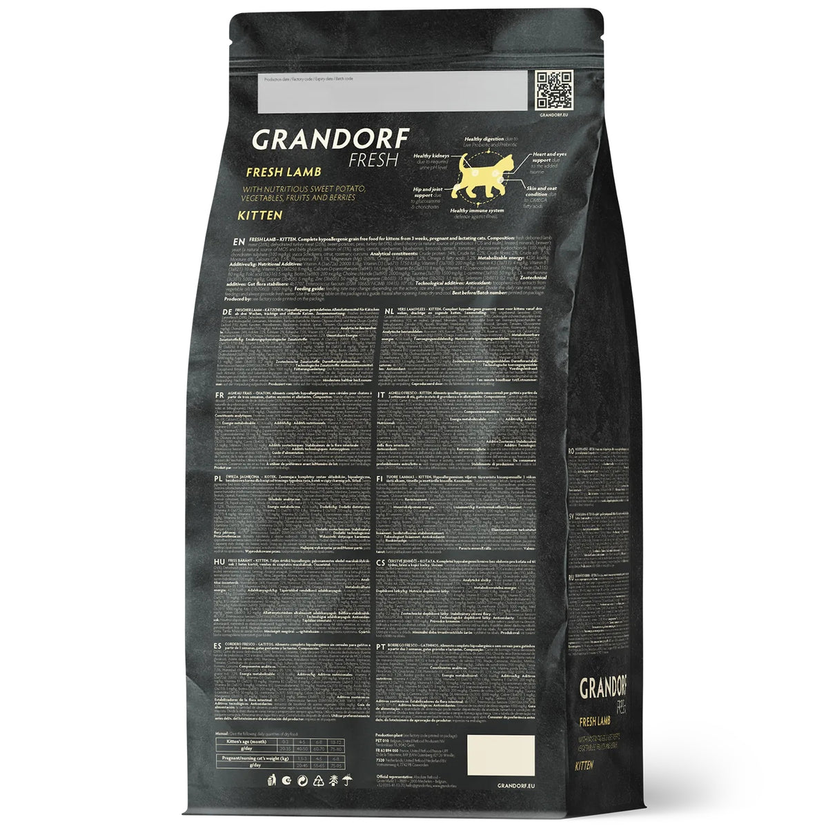 Grandorf Fresh Lamb Kitten sucha karma dla kociąt 2 kg – bezzbożowa, świeża jagnięcina