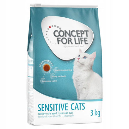 Concept for Life Sensitive Cats sucha karma dla kota 10 kg – z drobiem i ryżem, dla dorosłych