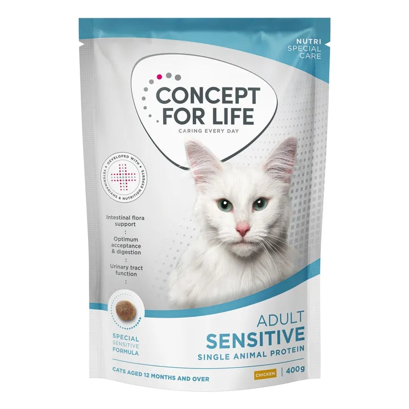 Concept for Life Sensitive Cats sucha karma dla kota 10 kg – z drobiem i ryżem, dla dorosłych