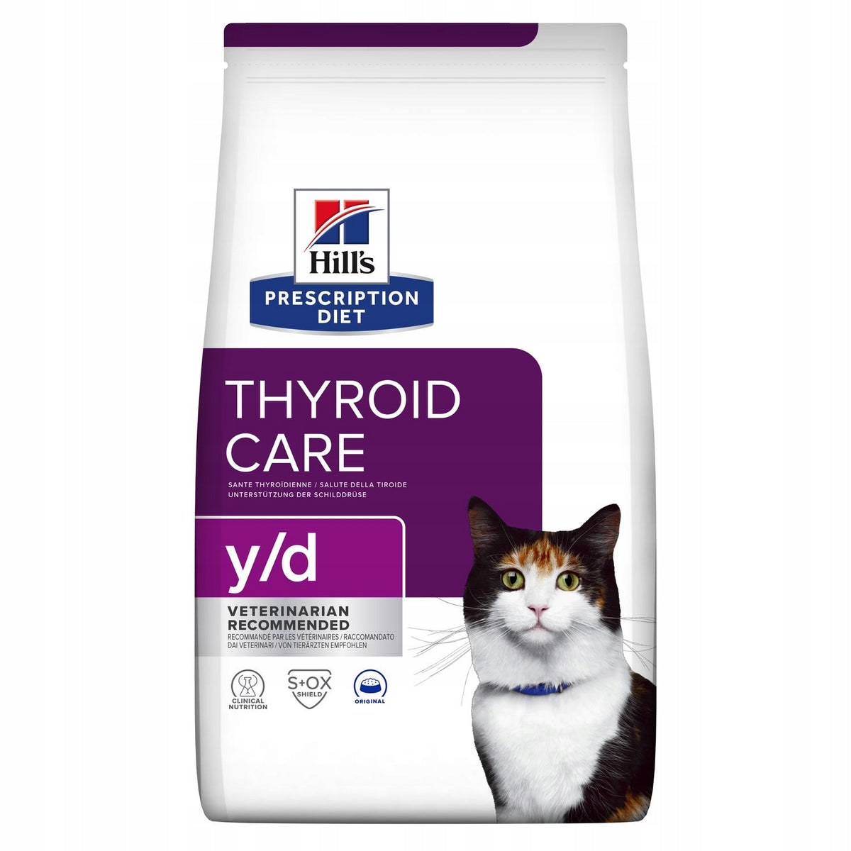 Hill's Prescription Diet y/d Thyroid Care sucha karma dla kota 3 kg – nadczynność tarczycy