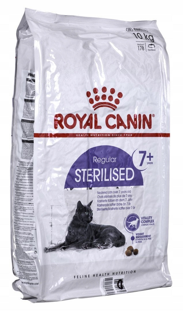 Royal Canin Sterilised 7+ sucha karma dla kota sterylizowanego 10 kg – dla kotów starszych
