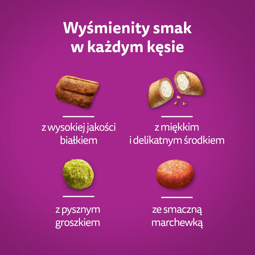Whiskas sucha karma dla kota z wołowiną 3,8 kg – pełnoporcjowa, dla kotów dorosłych